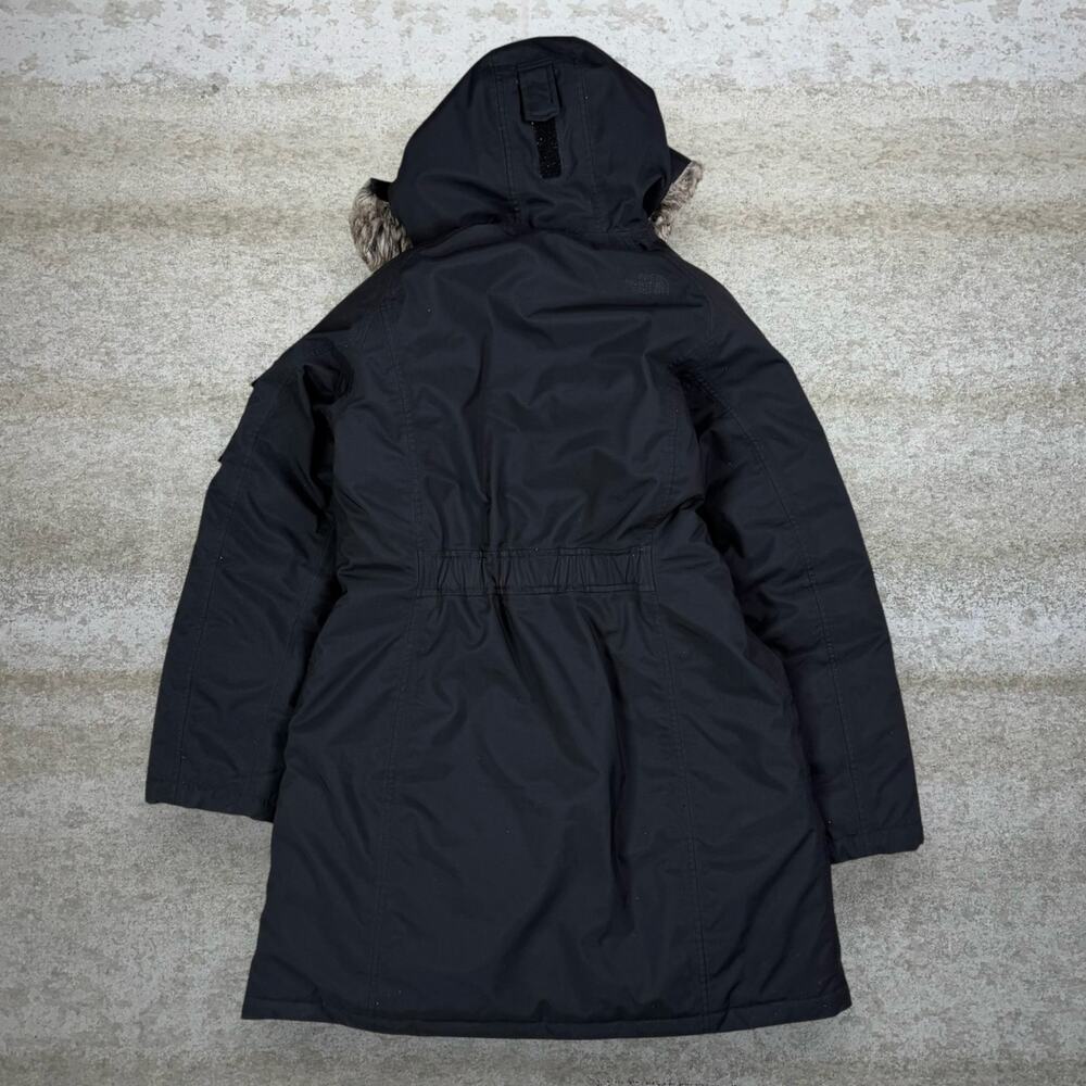 Vintage Y2K The North Face Puffer Ski Parka Jacket Womens M Black Nylon Full Zip - Picture 3 of 4
